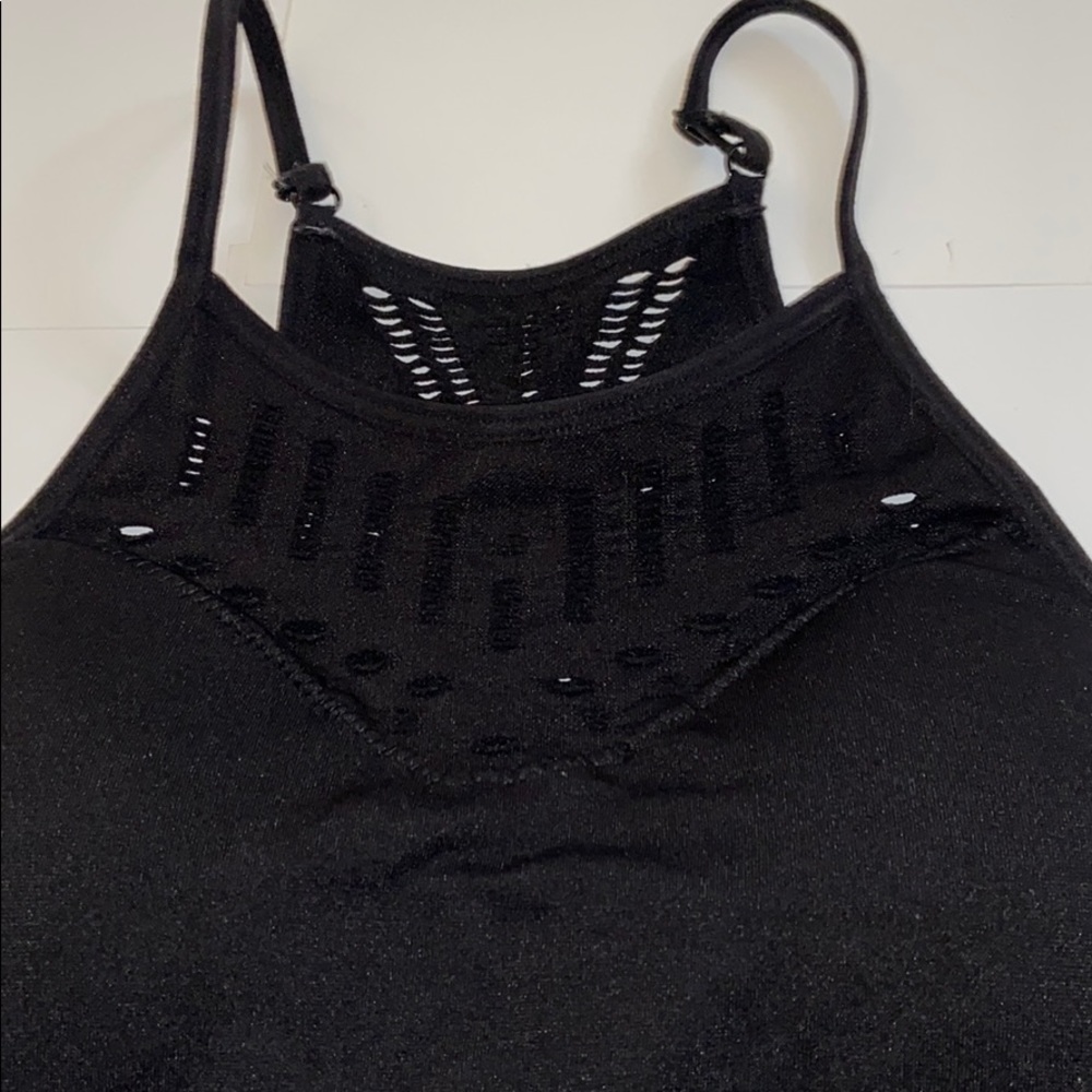 Black , detailed Bralette padded